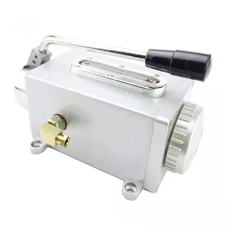 Compact Handy Press Manual Oil Pump Hand Operated Lubricator Y-8 for Lathe CNC Machine Tool Central Lubrication