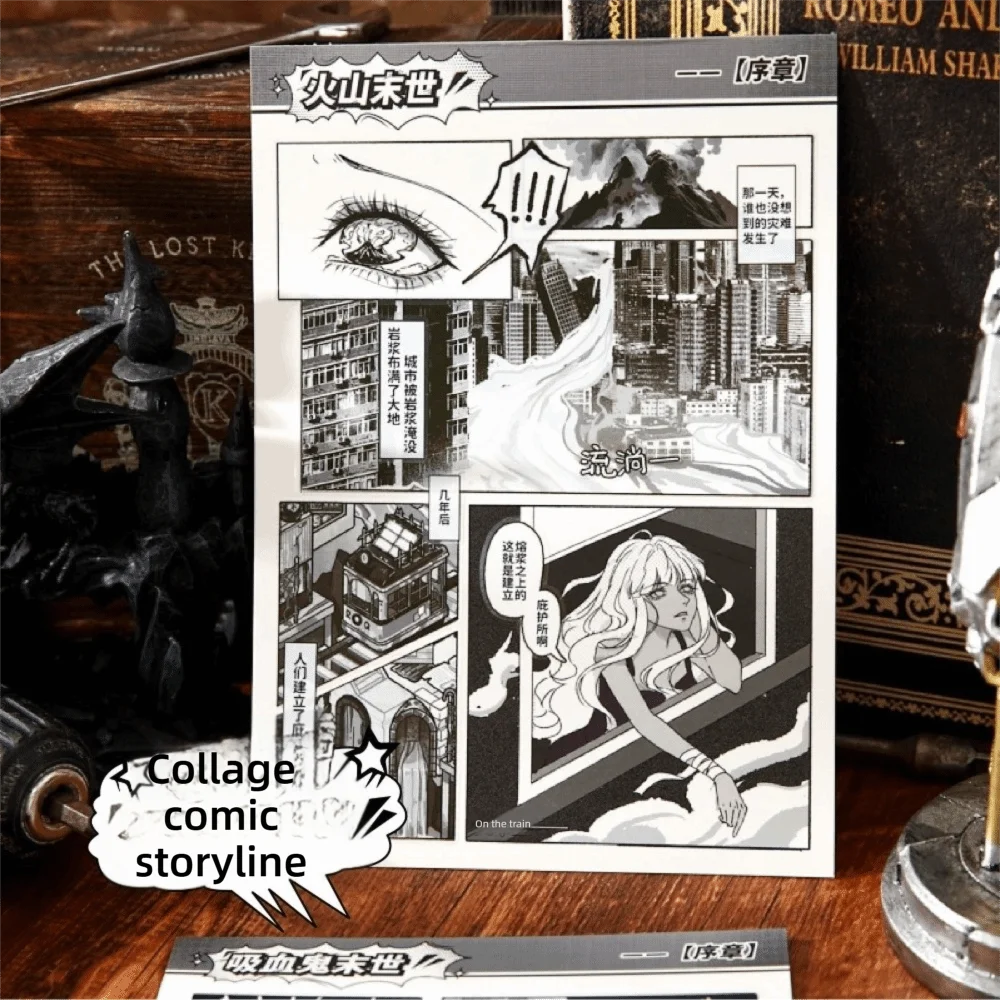 

Коллекция миниатюрных ландшафтных наклеек «Апокалипсис»: Декоративные 3D-наклейки для создания сцен с домиками и ландшафтами своими руками