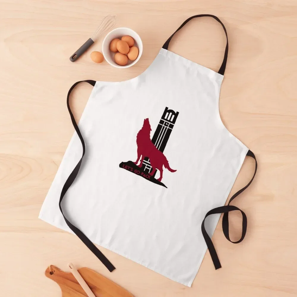 

Wolf & Bell Tower - Let's Go Pack Apron Salon with pockets Useful Things For Kitchen men's barbecue Apron