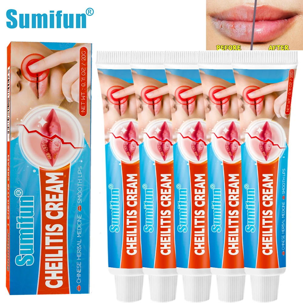 

1/5/10Pcs Cheilitis Cream Treating Herpes Labialis Inflammation Antibacterial Moisturizing Nourishing Lips Wrinkles Ointment