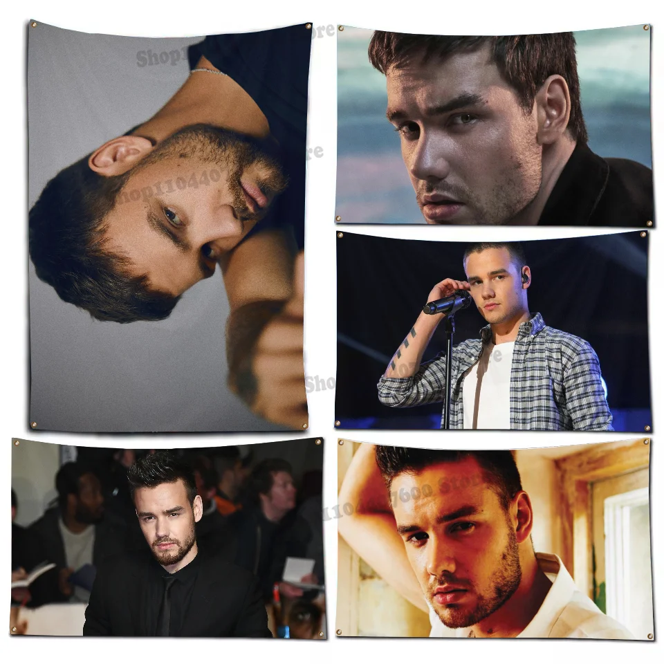 

L-Liam P-Payne Singer Flag Funny Flags Room Decor Home & Garden Wall Flag Workshop Flags for Rooms Outdoor Decorations