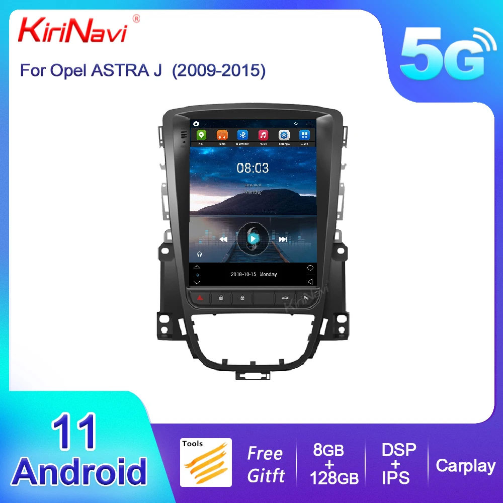 

KiriNavi Vertical Screen Tesla Style Android 13 For Opel ASTRA J Buick Car Radio Auto Multimedia Dvd Navigatio GPS 4G 2009-2015