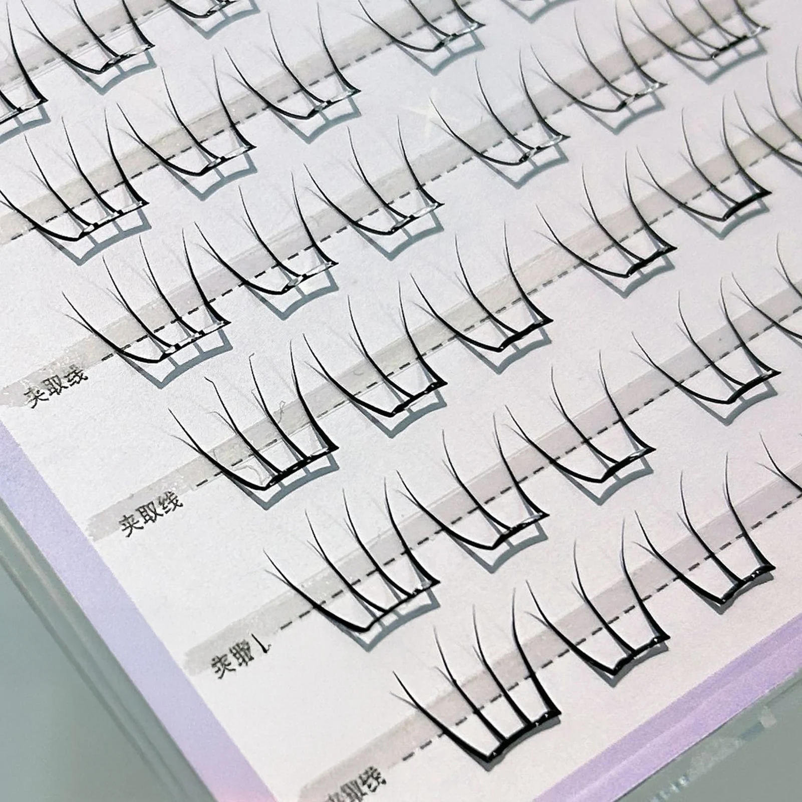 8-13 مللي متر خالية من الغراء الرموش الصناعية الأسود مانغا مجموعات جلدة للنساء الفتيات نظرة طبيعية ذاتية اللصق لتقوم بها بنفسك جلدة ماكياج