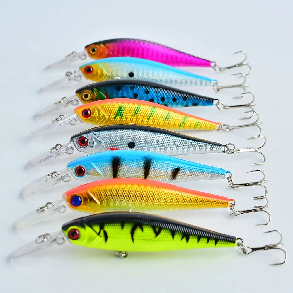 8Pcs Fishing Lure 10cm/9g Artificial Bionic Swing Hard Bait Tackle 3D Eyes Hook Wobbler Carp Fishing Pesca for Bass Pike - view 6