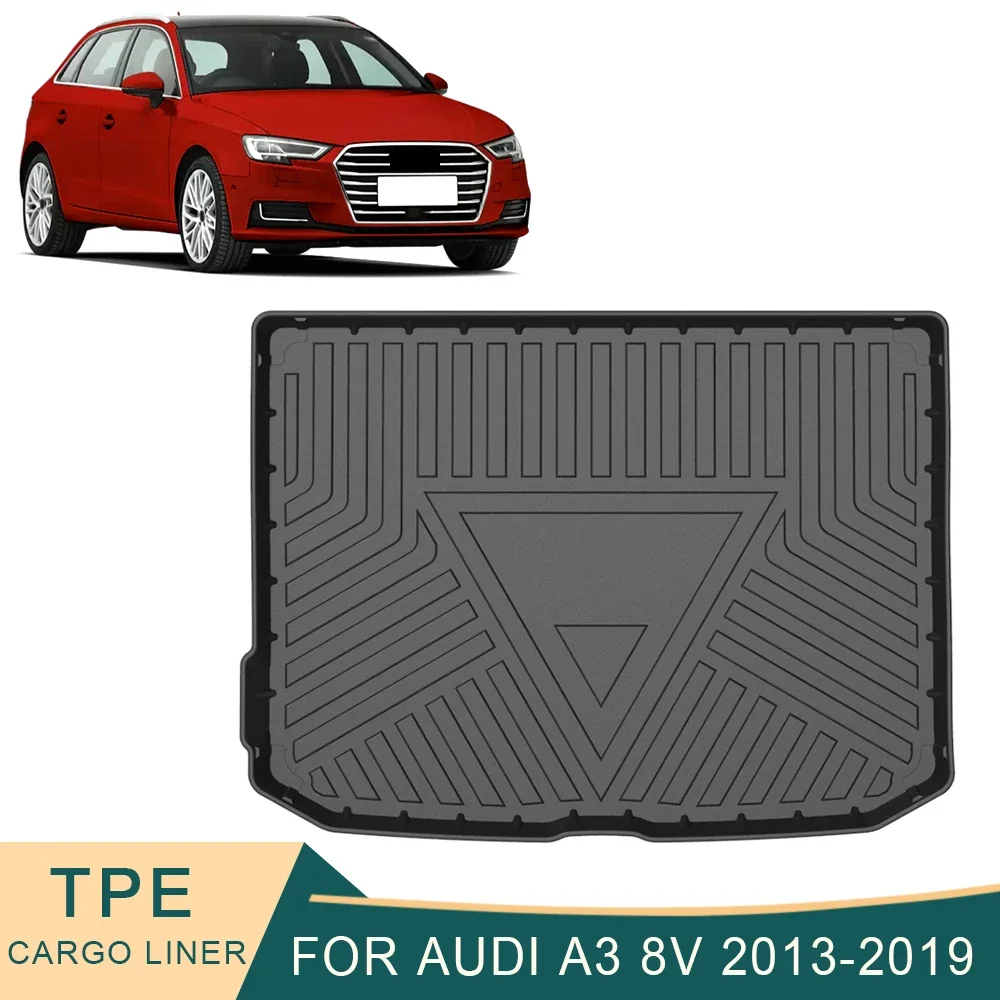 

For Audi A3 8V 2013-2019 Hatchback Sedan Auto Car Cargo Liner All-Weather TPE Trunk Mats Boot Tray Carpet Interior Accessories