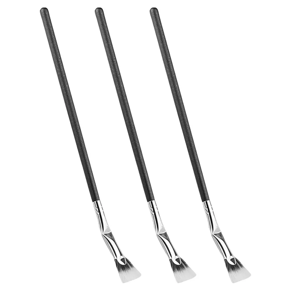 

3Pcs Eyelash Extension Brush Set Fan Angle Design Lash Applicator Tool for Even Coating Thickening Natural Look Daily Wear