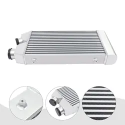Front Mount Inlet Polished Intercooler &Outlet Same One Side 2.5