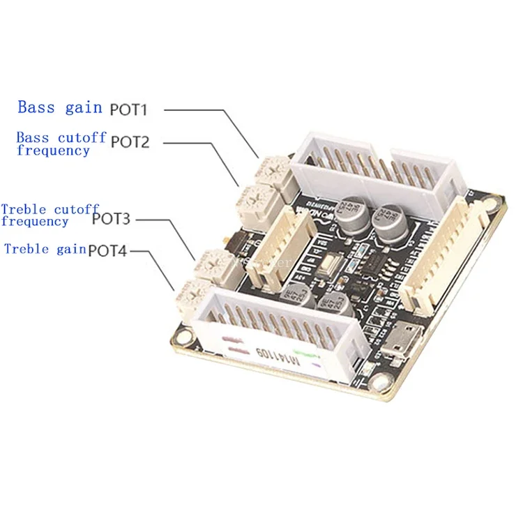 Nvarcher ADAU1701 2.1 DSP audio processor front stage volume control board tone adjustment electronic two-way frequency