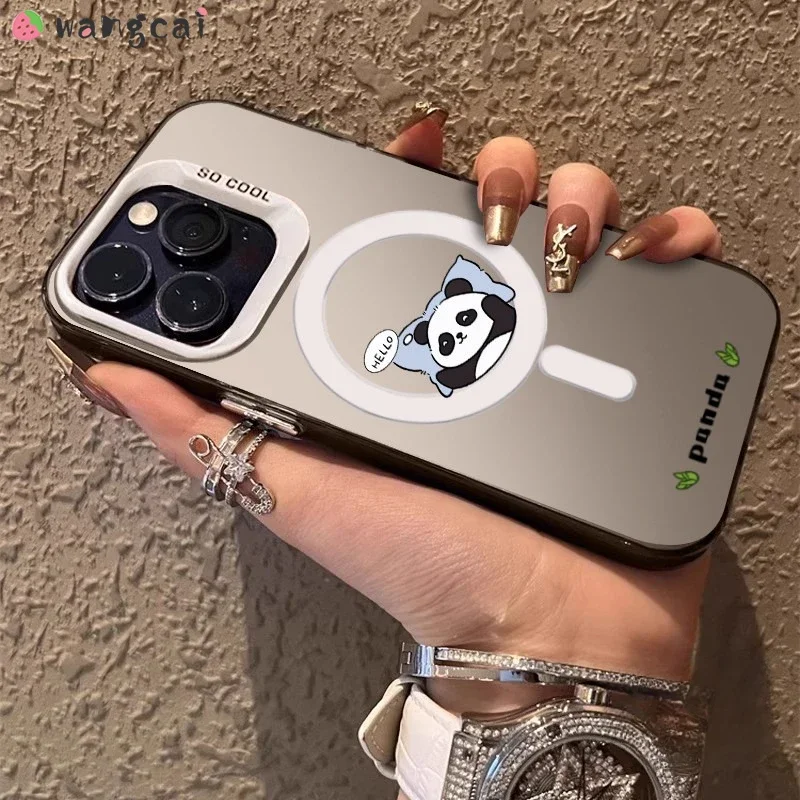 For infinix Note 40 30 Pro 12 Hot 40 Pro 40i 30 10 11 9 Play Zero 30 4G Phone Case Cute Panda Pattern Personality Soft Cover