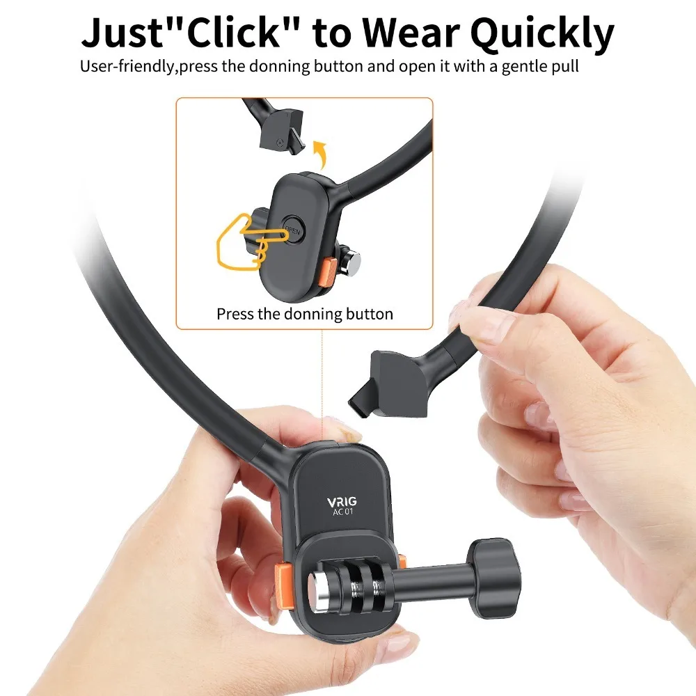 Claw Mini Magnetic Quick Release Hanging Neck Mount Holder Stand for Gopro/Insta360 Action Camera Accessories