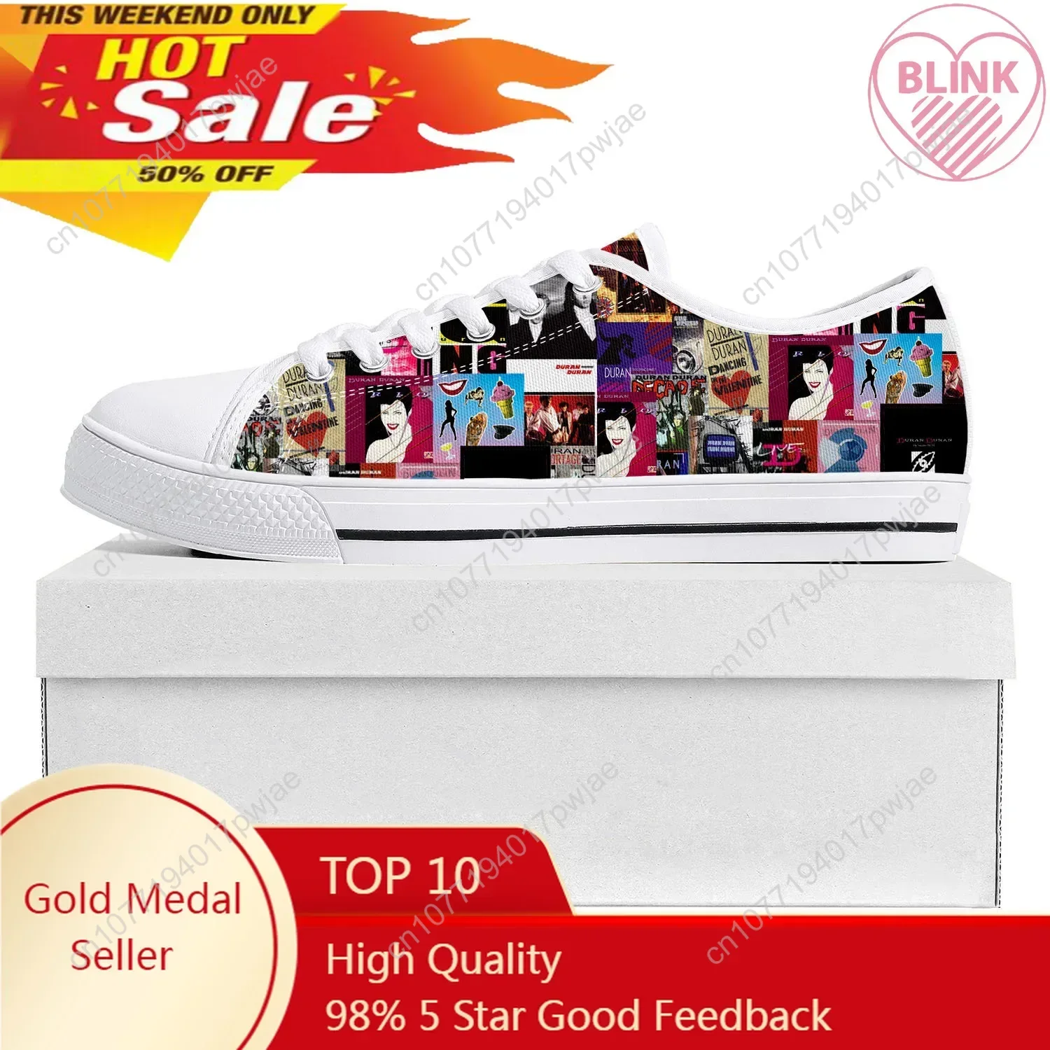 

Dance Rock Band Duran Duran Fashion Low Top High Quality Sneakers Mens Womens Teenager Canvas Sneaker Couple Shoes Custom Shoe