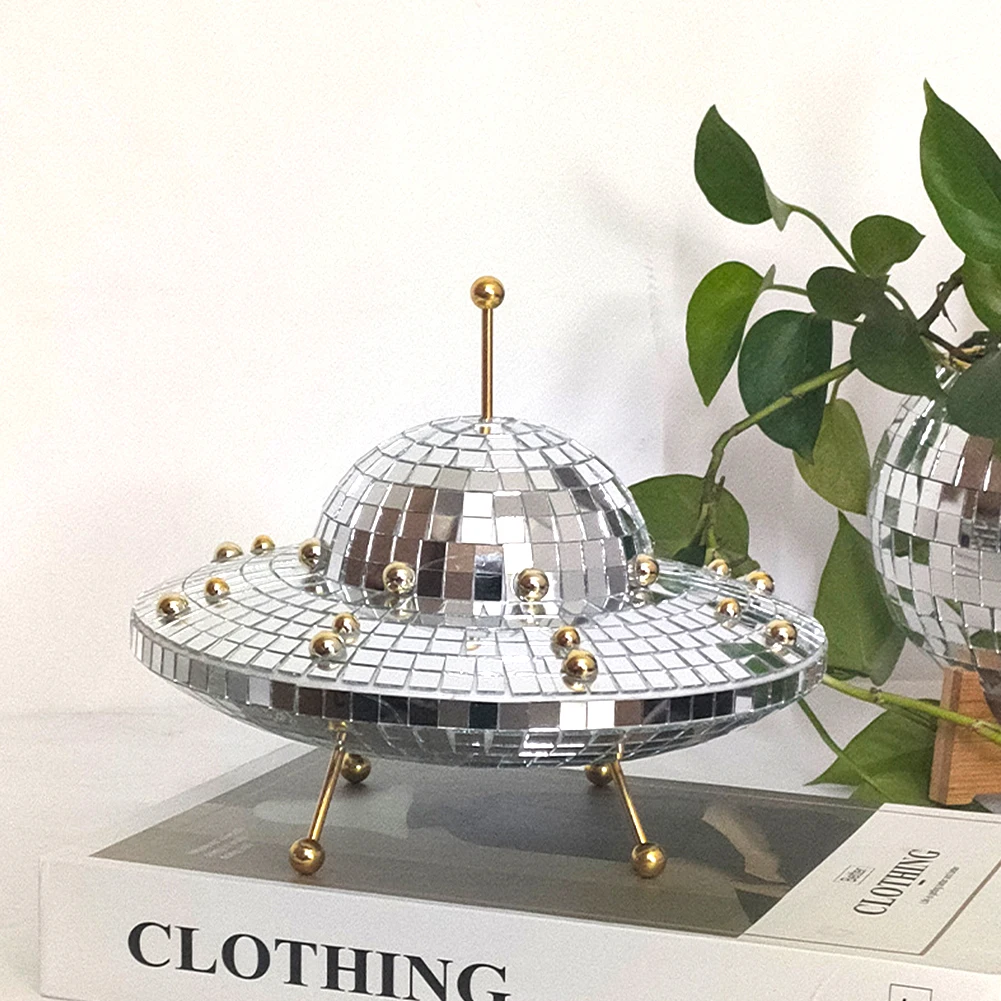 UFO Space World Desk Ornaments Creative Desk Living Room Ornament Art Crafts Funny Home Decor Multipurpose Halloween Decorations