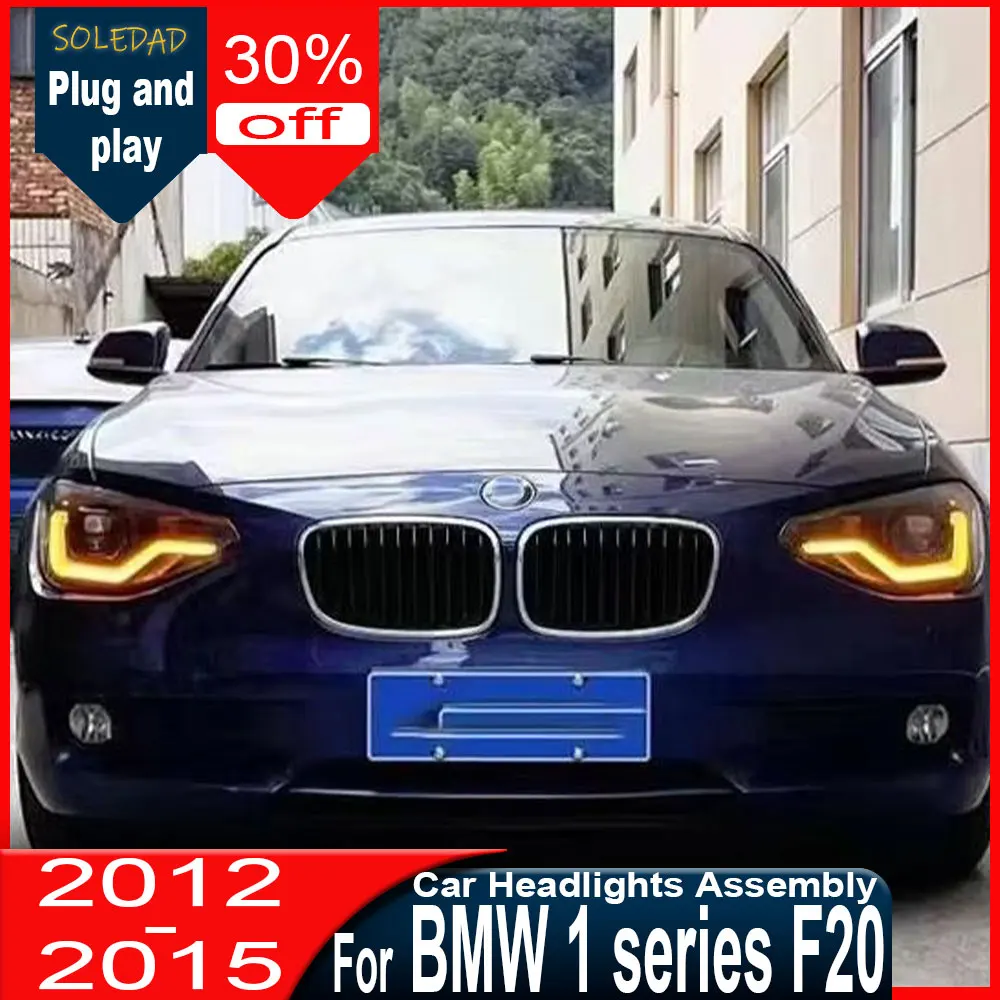 

Car Head Lamp for BMW F20 LED Headlight 2012-2015 Headlight 1 Series 116i 118i DRL Turn Signal High Beam Angel Eye Projector