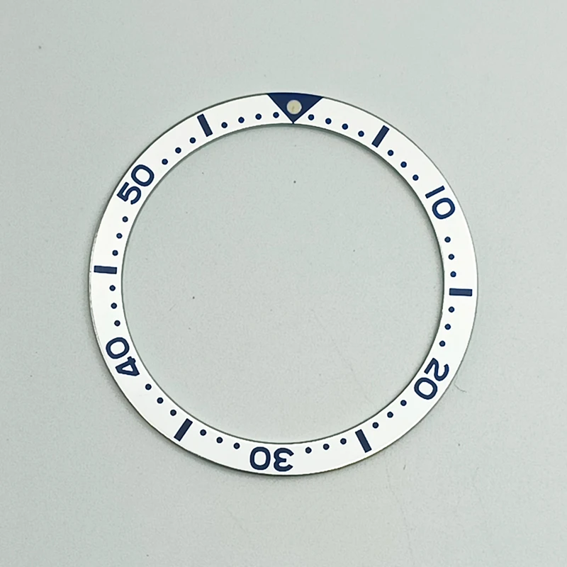 38mm Flat Aluminum Watch Bezel Insert Fits  Seiko SKX007 SKX009 SKX171 SRPD Watch Case With Sticker Sheet Ring Accessories