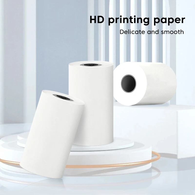 57 * 25 mm Mini impresora Etiqueta de papel de impresión Pegatinas autoadhesivas Papel térmico HD en color Foto de teléfono móvil Impresora de