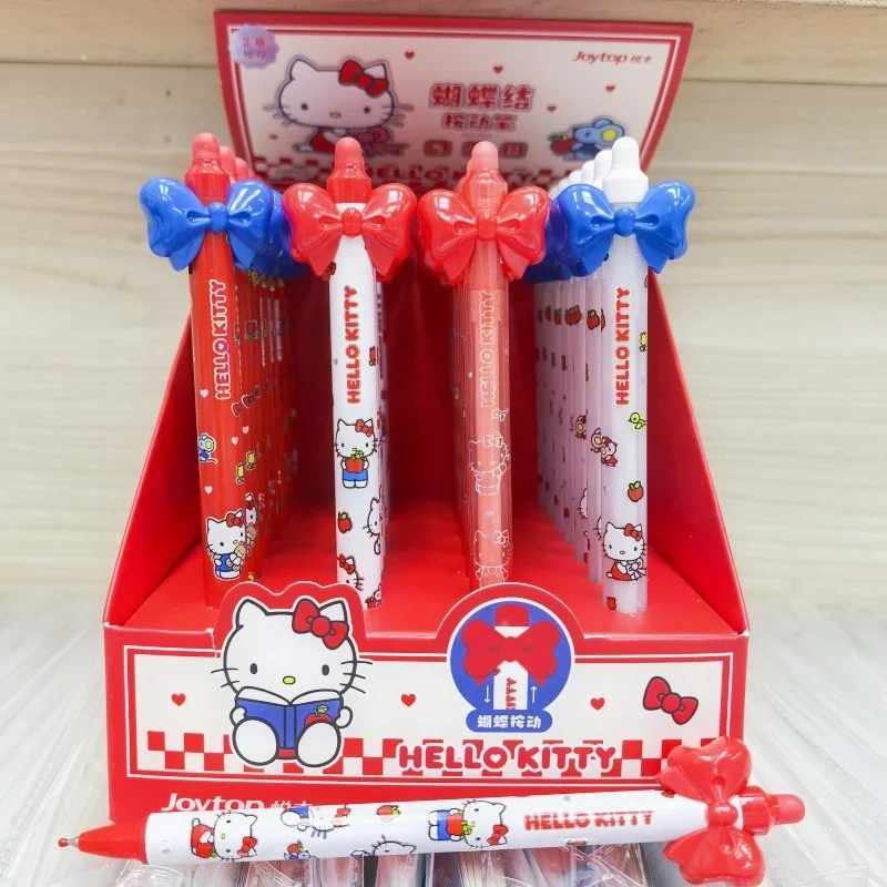 

Набор из 28 шт. милых гелевых ручек Sanrio Kitty с нажимным механизмом, черные чернила 0,5 мм, для подписи, школьные принадлежности