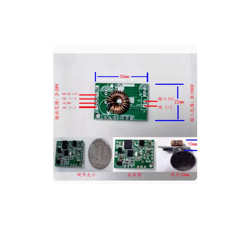 DC-DC 8-160V TO 12V 3A 5V 15V 19V 24V Buck Converter Voltage Regulated Power Supply 84V 72V 60V 48V 36V Step Down Battery
