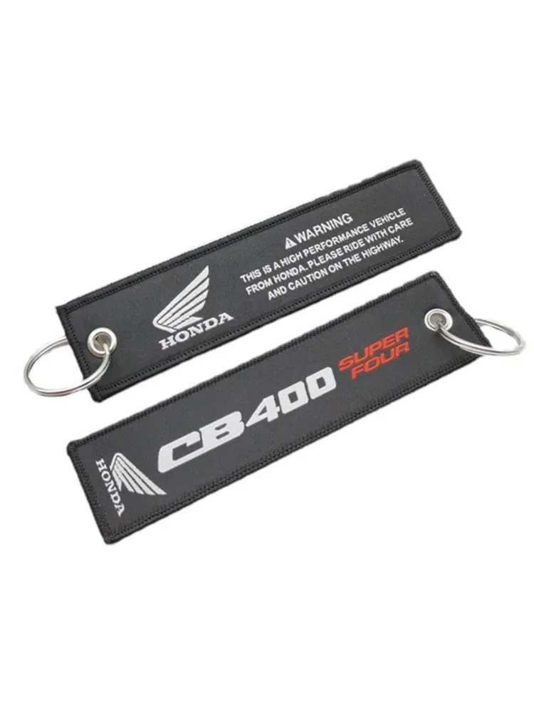 AliExpress Motorcycle Embroidery Emblem HRC Keychain Keyring Label Racing For Honda HRC Motocross MTB MX Cbr250r Xrv750 Cbr600rr Forza