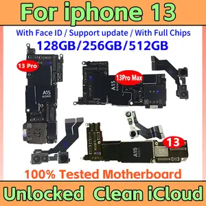Bilashmart Fully Tested Clean iCloud  iphone 13 Pro max Motherboard Unlocked With Face ID Support Update iphone 13 Logic board