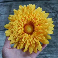 14.5cm Big Artificial Flower Hairpins Hair Clip For Woman Girl Bride Wedding Headdress Sunflower Party Accessories Gifts