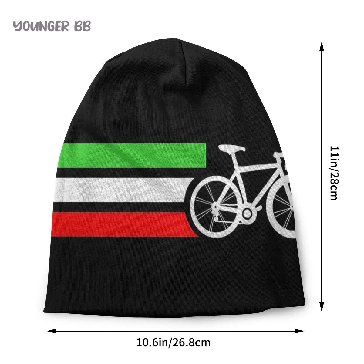 Italy Flag Men Women's Beanie Hats Cyclist Flag Italy Italian Bike Knitted Hat Hip Hop Earmuff Bonnet Street Skullies Beanies