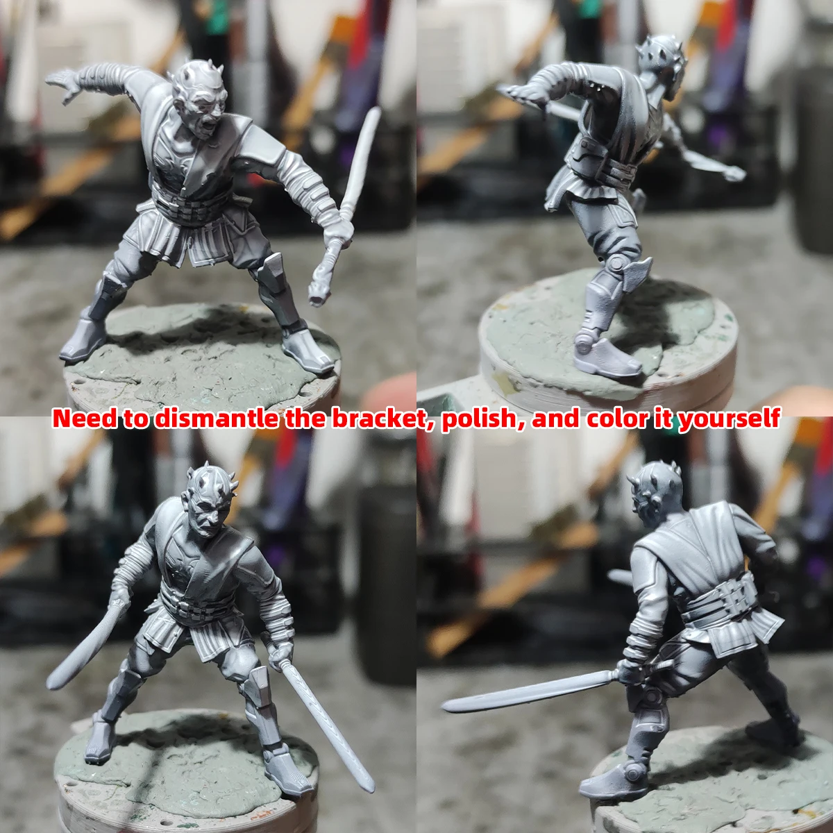 1/35 1/48 1/60 1/72 1/100 1/144 Modellbausatz 3D Harz Miniatur Soldatenfiguren Diorama Unbemalt Sci-Fi Alien Defector DIY – Detail 3