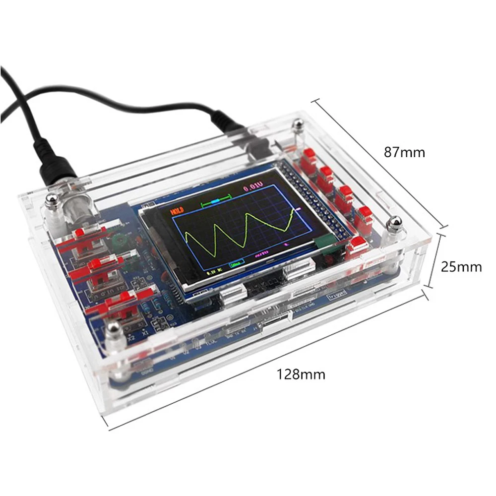 DIY Digital Oscilloscope Electronic Kit with 2.4-inch HD Display Compatible with STM32F103C8T6 DIY Soldering Kit Electronic 3.3V