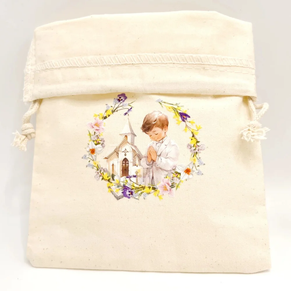 20 pcs Custom Bible Praying gift bags boy girl 1st First Holy Communion decoration thank you welcome present