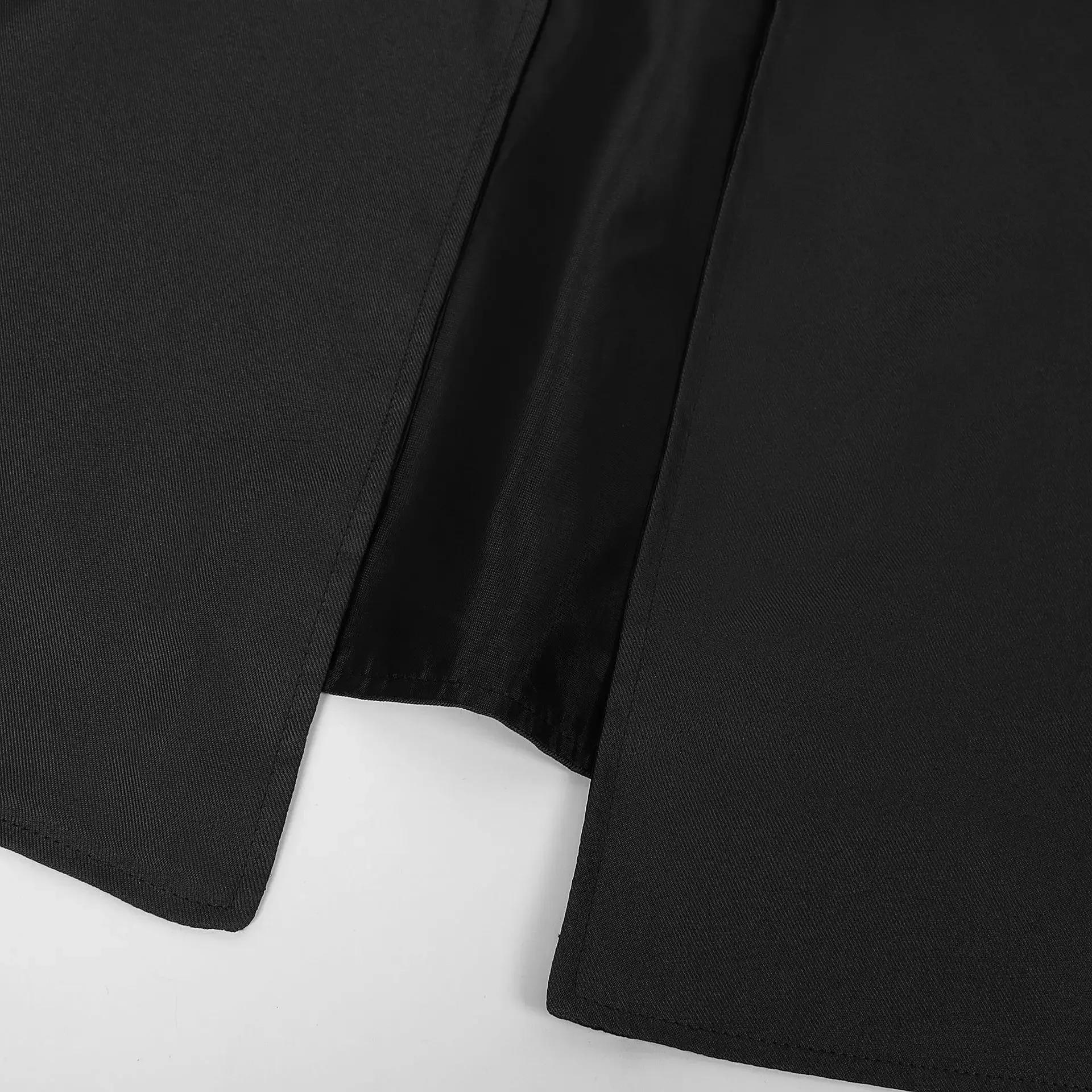 أزياء نسائية جديدة لعام 2025 على الطراز القوطي في القرون الوسطى بأكمام طويلة مع قلنسوة للمسرح ملابس مصنوعة حسب الطلب للتصدير #3