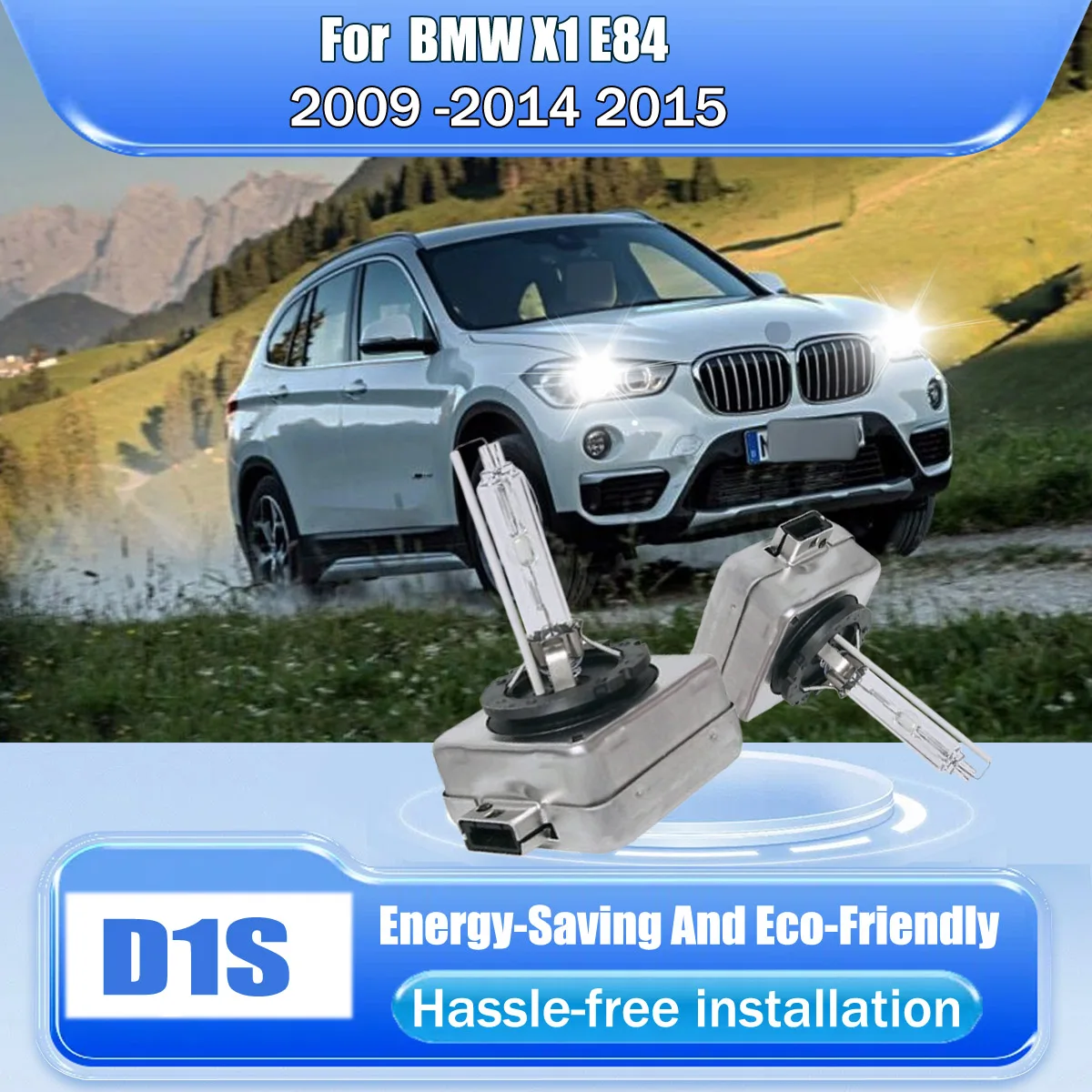 D1S 66144 Ксеноновая лампа HID — мини-размер Play and Plug просто как оригинальная лампа для BMW X1 E84 2009-2011 2012 2013 2014 2015