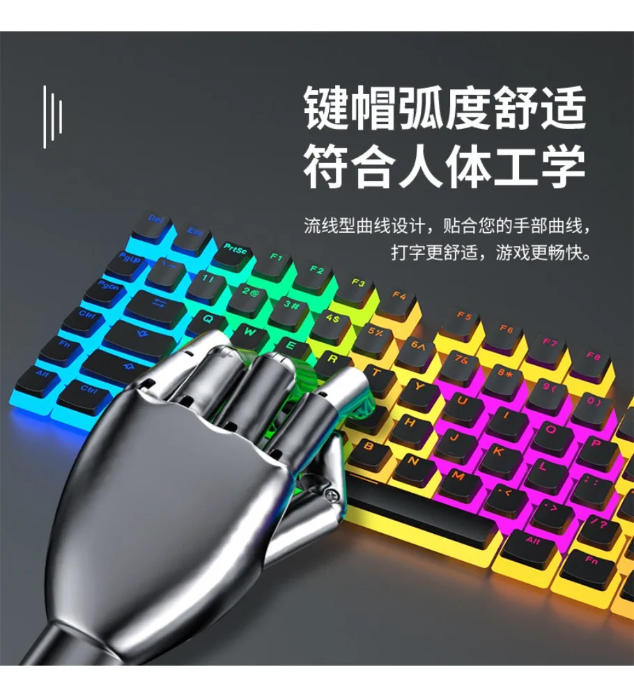 Pudding Jelly Transparent PBT Keycap 75 Double Leather Milk 68 Magnetic axis OEM Height 60 Mechanical keyboard