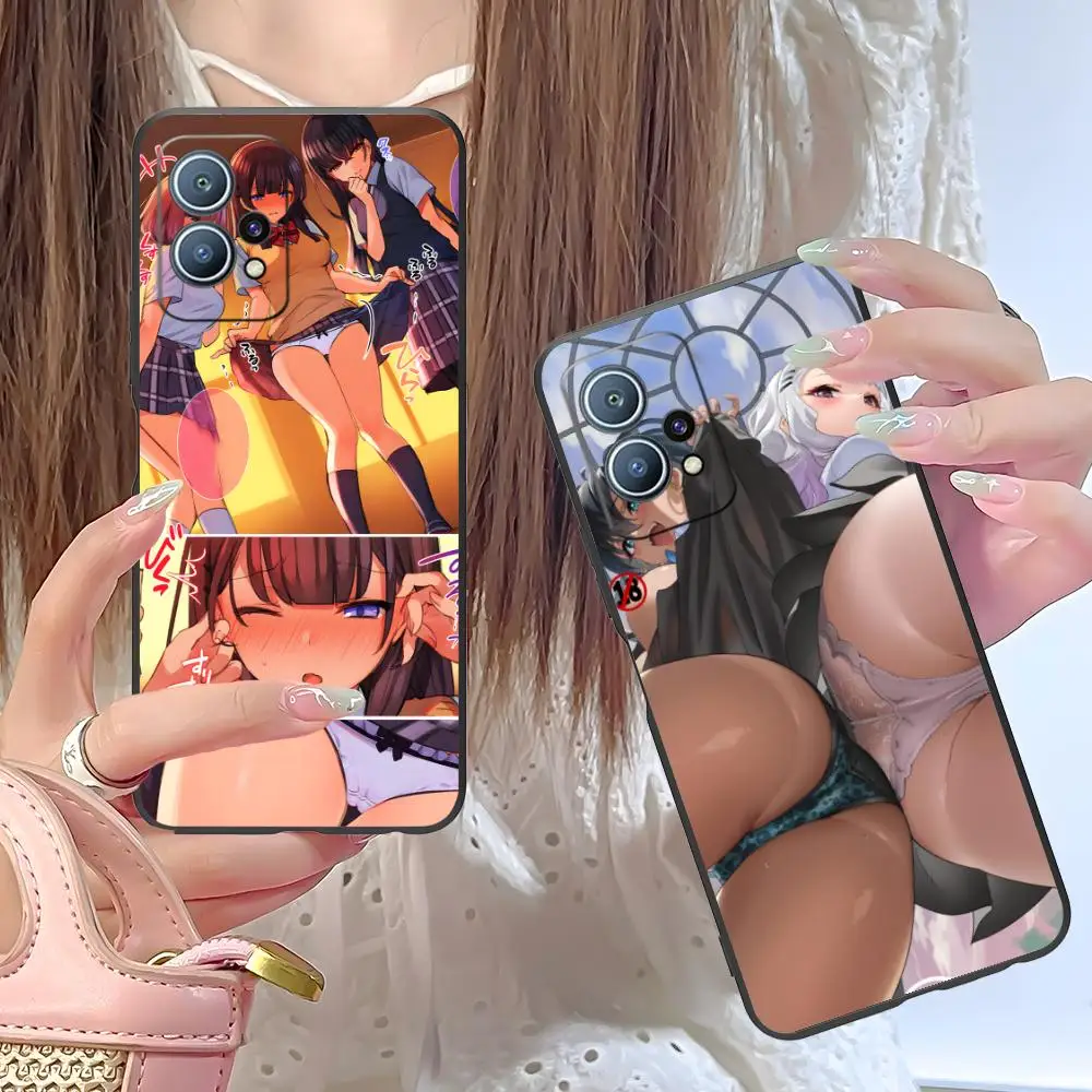 أنيمي Waifu هنتاي قضية الهاتف المحمول لهواوي P60 P50 P40 P30 P20 P10 P9 P8 برو لايت زائد الطباعة الملونة الغطاء الواقي