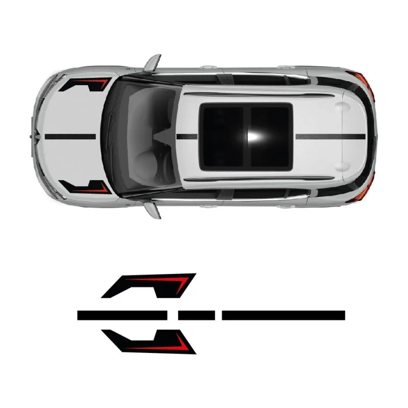 

Car Vinyl stickers body hood exterior decoration customization fashionable sports decals For Citroen C5 Aircross