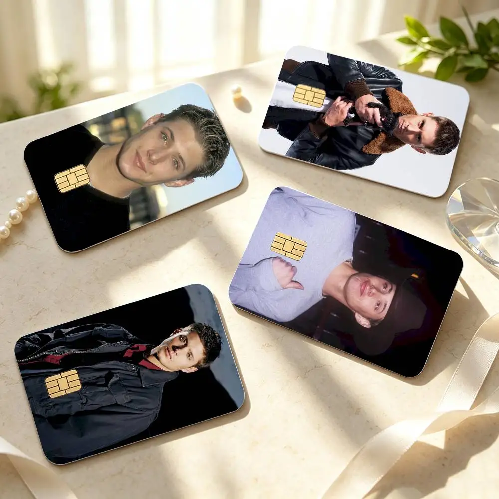Jensen Ackles D-Dean W-Winchester  HD Credit Card Stickers Game Card Decal Small Chip Waterproof Sticker Gift Decor