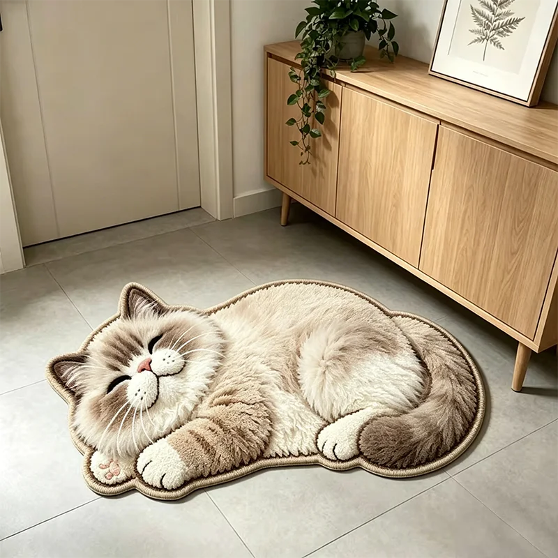 VIKAMA Sleeping Ragdoll Cat Sh - Home Bathroom Carpet 评论和价格