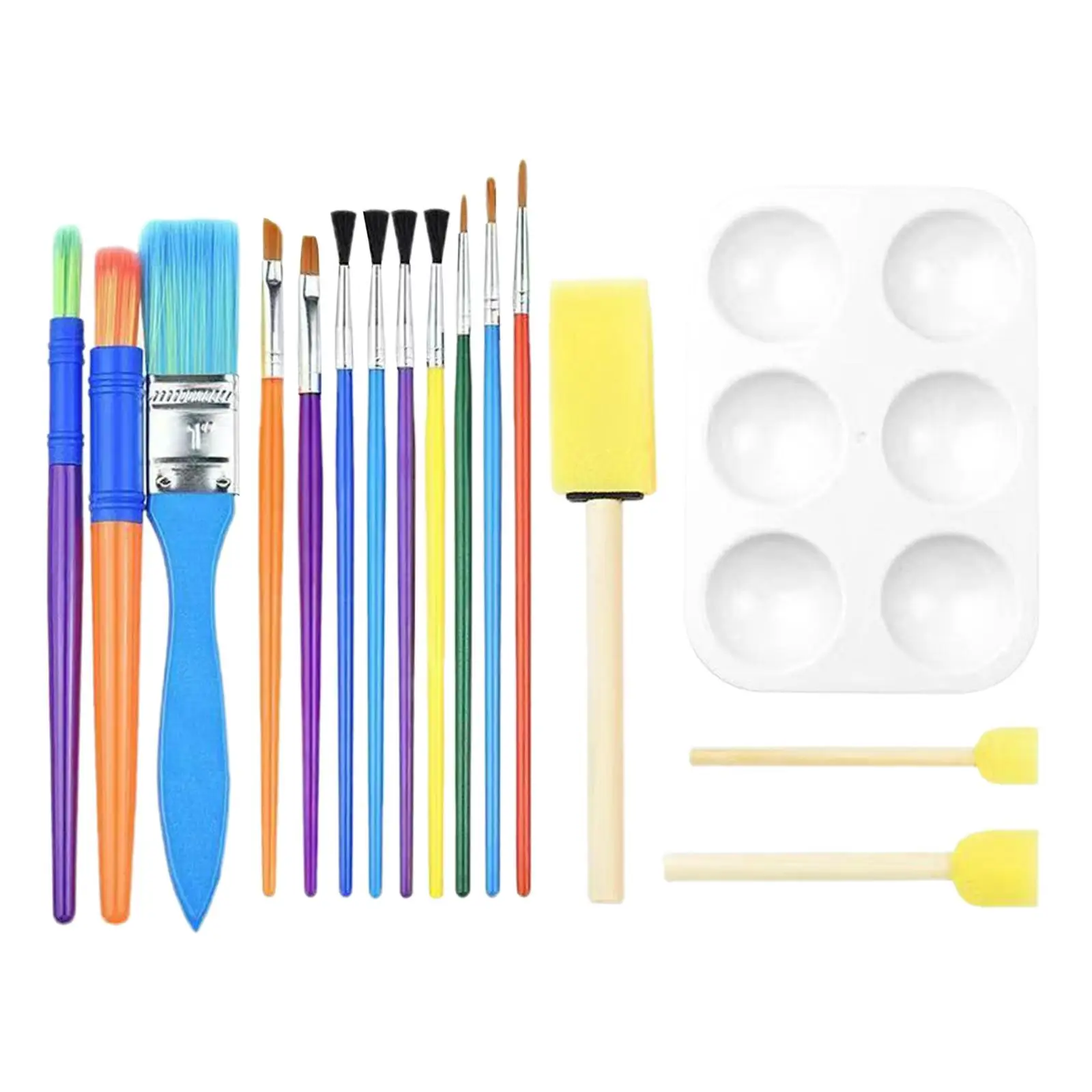 Pędzle malarskie, z paletą do mieszania lekkich materiałów artystycznych pędzle malarskie do ceramicznych obrazów olejnych, prezent rzemiosła DIY