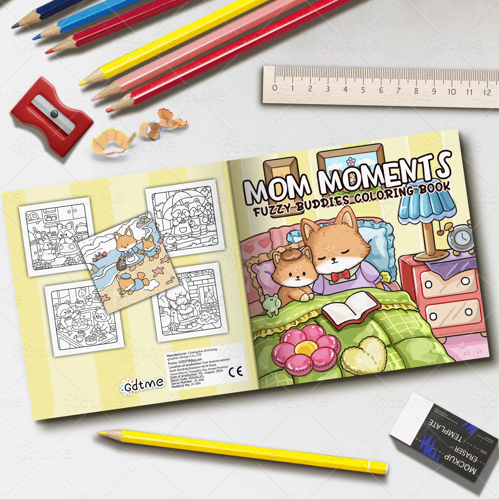 MOM MOMENTS Bold-easy Patterns Coloring Book for Adults Cute Drawing Book Perfect Gift for Party and Birthday