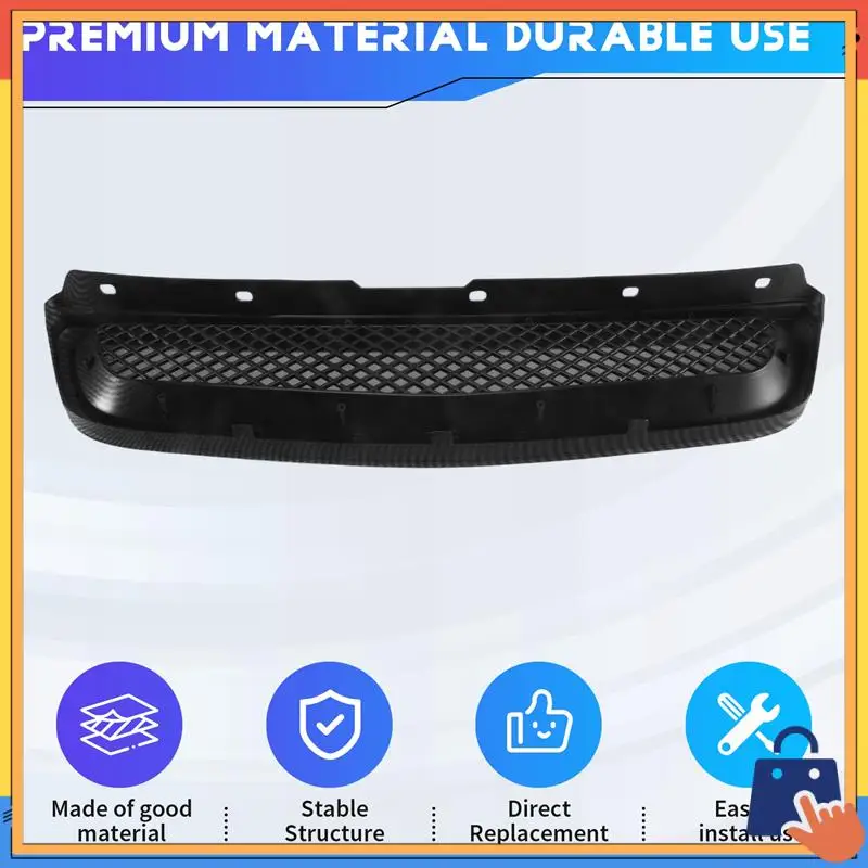 

Upgraded Car Carbon Fiber Mesh ABS Front Hood Grille Grill For 96-98 Honda Civic EJ/EK JDM Type R