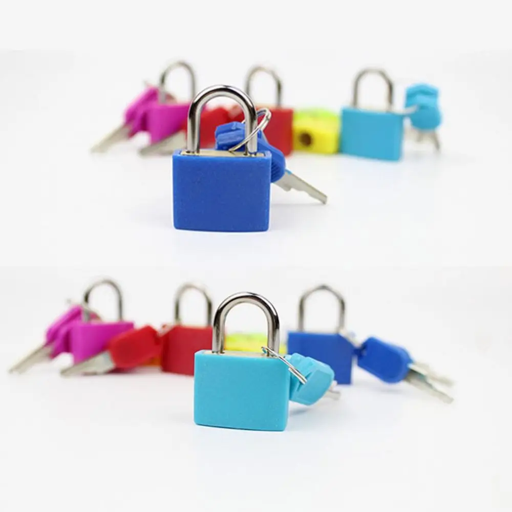 23mm Small Mini Strong Steel Padlock Travel Suitcase Diary Lock Luggage Anti-Theft Security Padlocks with 2 Keys