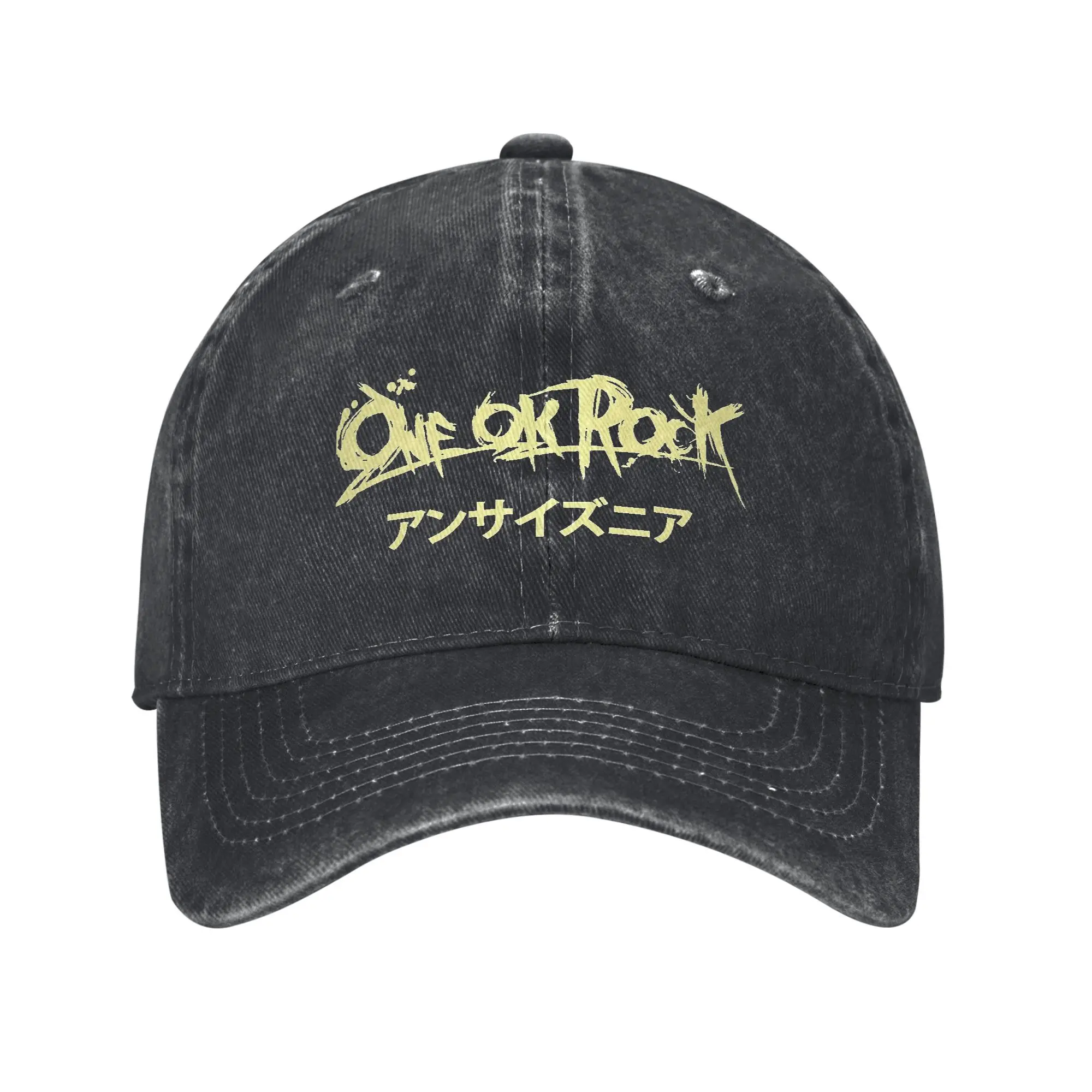 

Men Women ONE OK ROCK Detox Europban Tour 2025 Print Hats Fashion Distressed Washed Baseball Cap Adjustable
