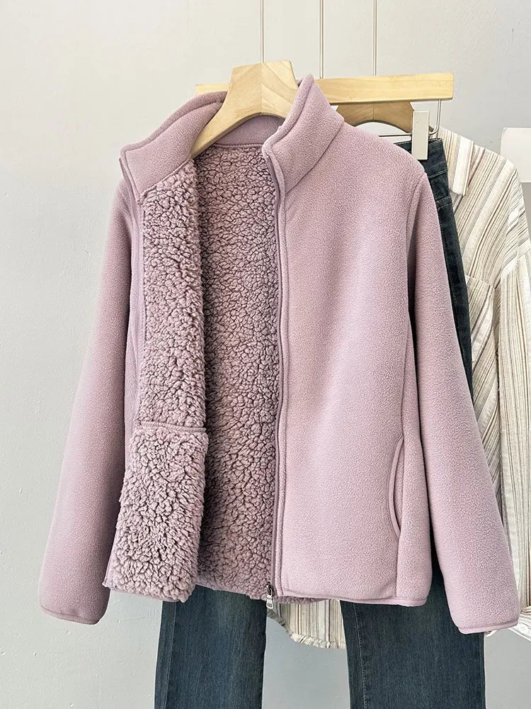 

Флисовая толстовка без шапки, женские толстовки с капюшоном Y2K, весенняя, против морщин, обычная, в консервативном стиле, для колледжа, для повседневных поездок на работу, для студентов, вязаная