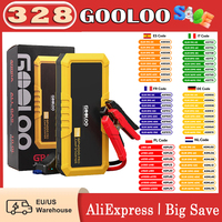 GOOLOO GP4000 PRO Car Jump Starter 4000A Peak 26800mAh Power Bank Car Power Supply 15V 10A DC Output 1W White LED 10L Diesel