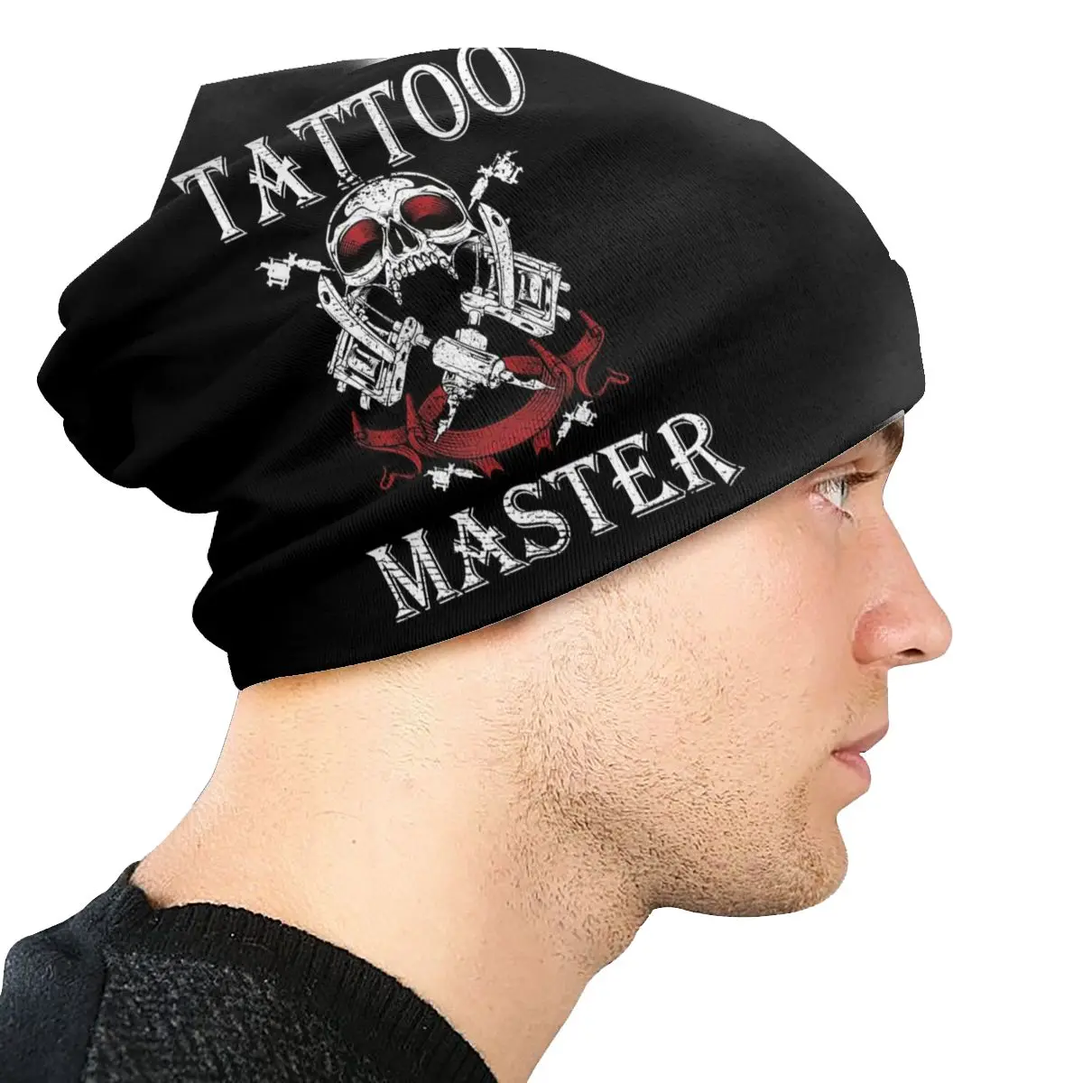 Super Cool Skull Tattoo Master Beanies Caps Women Men Streetwear Winter Warm Knit Hat Adult Tattooists Artist Slouch Bonnet Hats