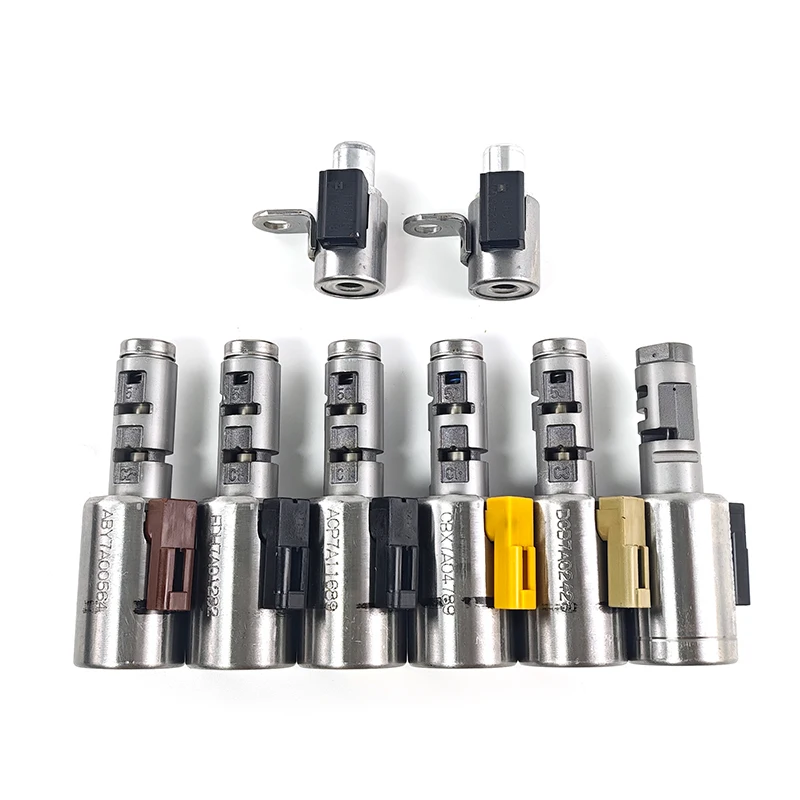 8 Uds para VW Mini Saab Seat Skoda 2003-2011 09G TF-60SN/TF60SN Kit de solenoide de transmisión pequeño y grande conjunto de alta calidad