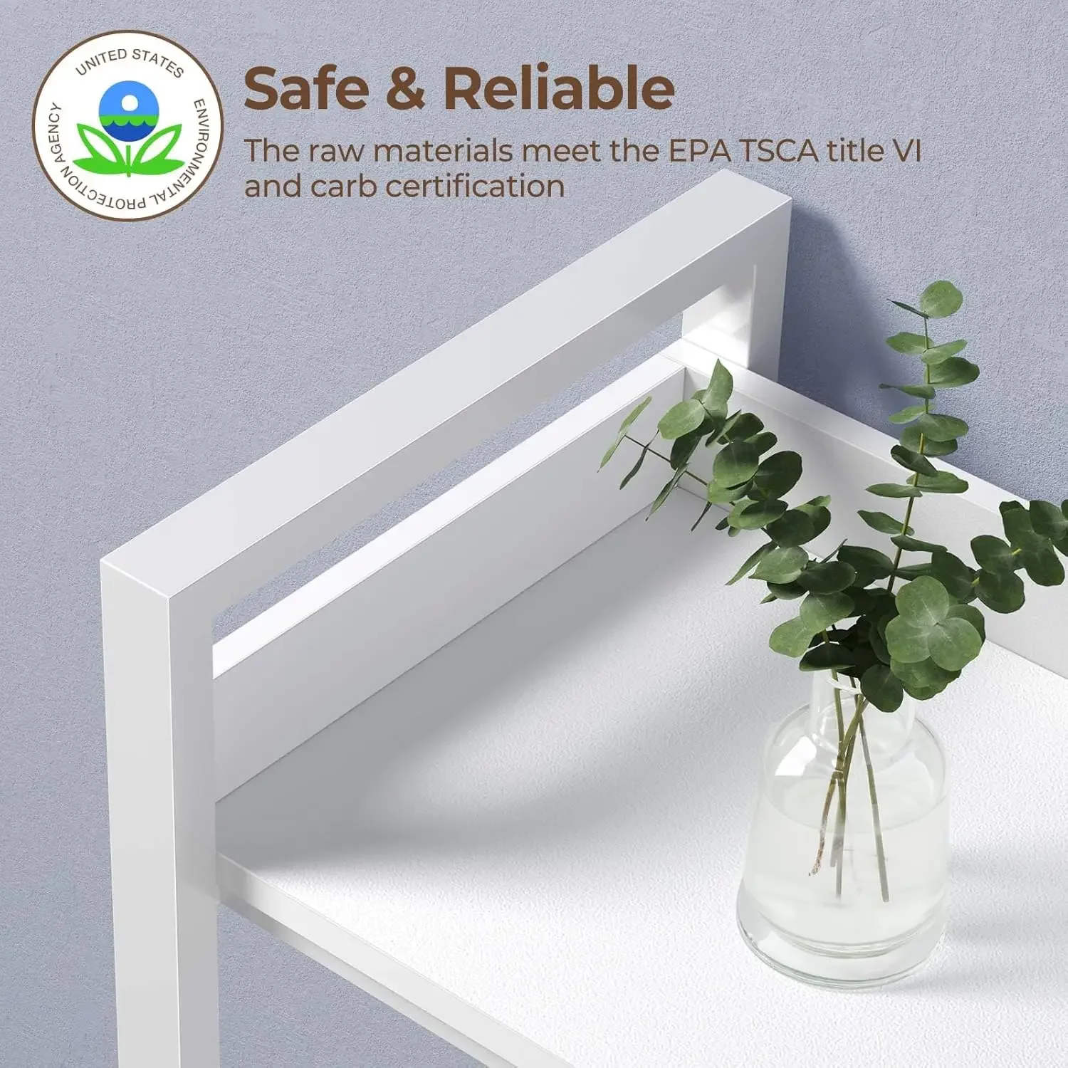 [Discounted Price, Hot Sale!]5 Tier with 4 Hooks, Reversible Corner Bookshelf, 65" Industrial Wooden Bookcase with Open Shelves