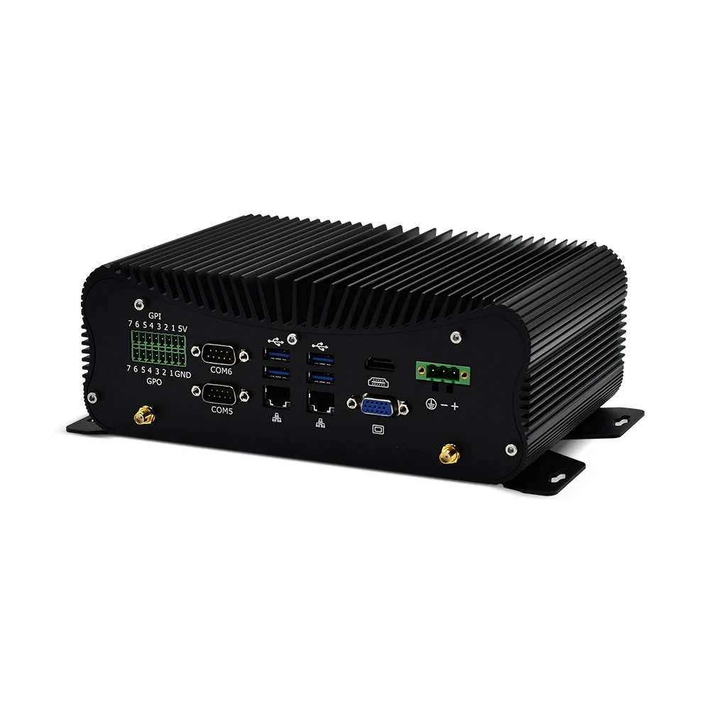 10th Gen Industrial Fanless Mini Computer I7 1165G7 I5 1135G7 Rugged PC 6*COM 2*Lans 8*USB GPIO LPT VGA 4G WiFi