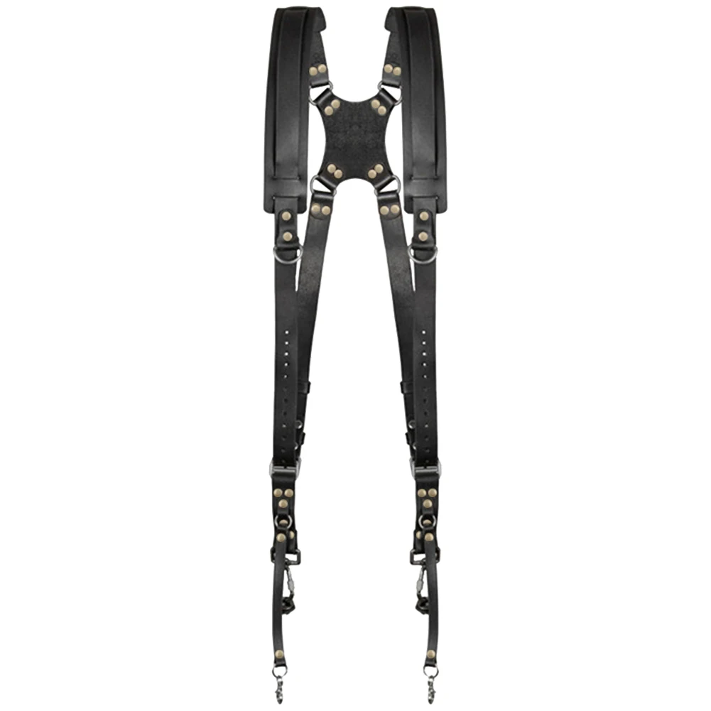 Doppelter Schultergurt für Kamera Verstellbarer Leder-Kameragurt Tragbarer Schultergurt für Outdoor-Fotografie