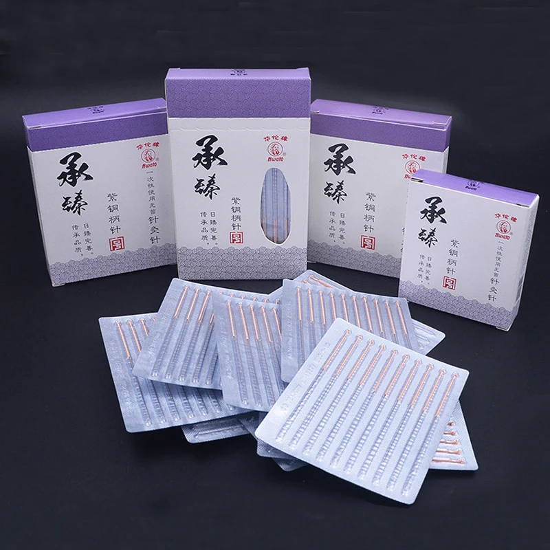 Sterile Acupuncture Needles 500 Disposable Medicine Non-silver Beauty Filiform Needle Hwato Copper Handle Multi Size Wholesale