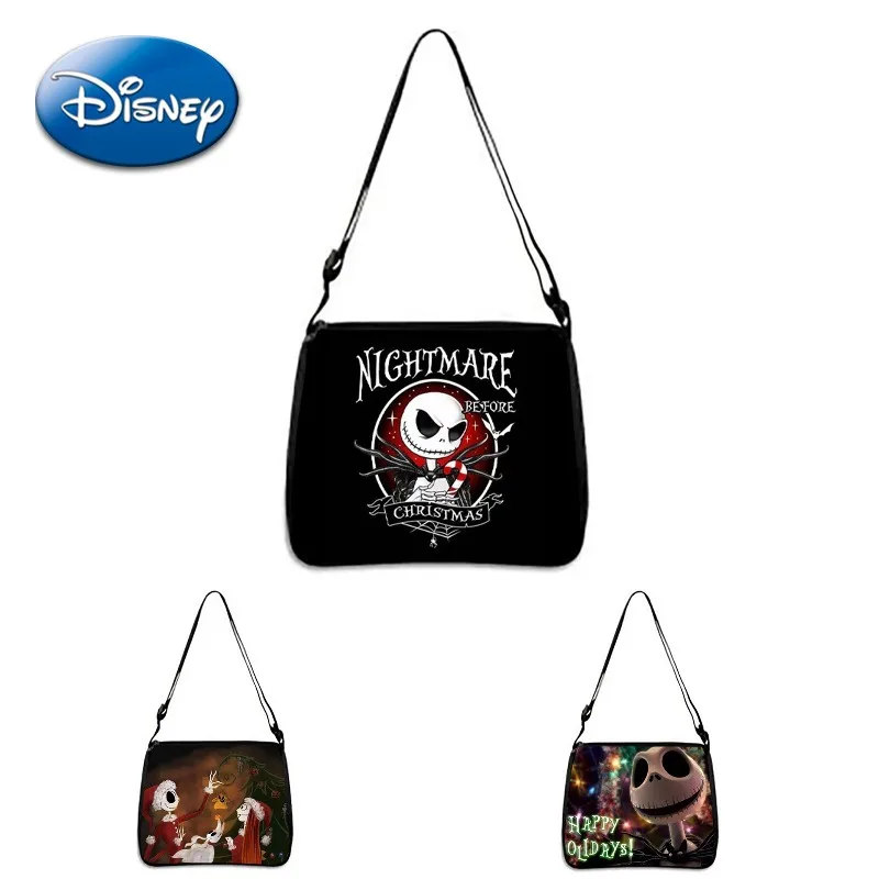 

The Nightmare Before Christmas Crossbody Bag Jack Cool Waterproof Wear Resistant Large Capacity Student Campus Bag Portable Gift
