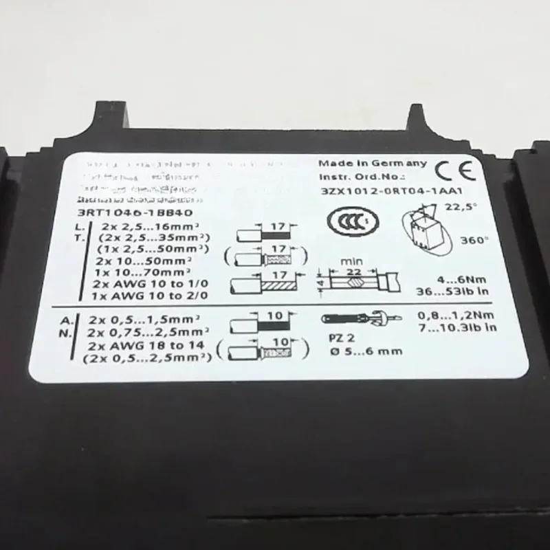 3RT1046-1BB40 High Quality Contactor Fast Shipping Perfect Working Condition Electrical Control Device